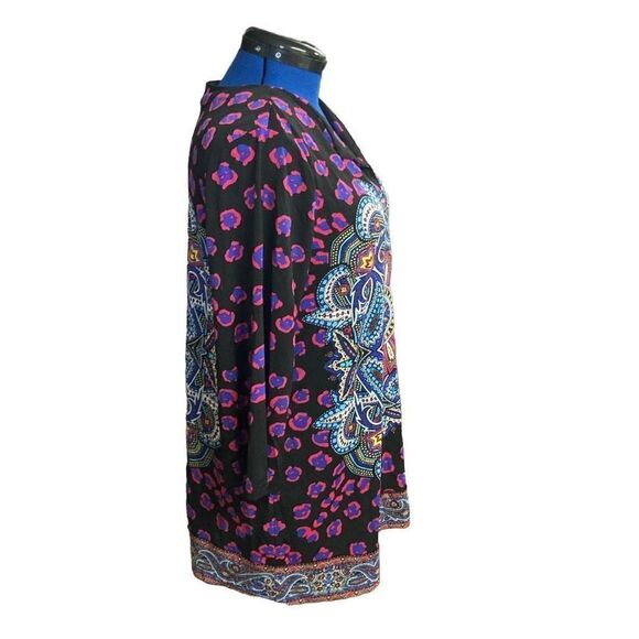 NICOLE By Nicole Miller Multicolored Geometric Tunic Top Size XL‎ - Picture 2 of 9